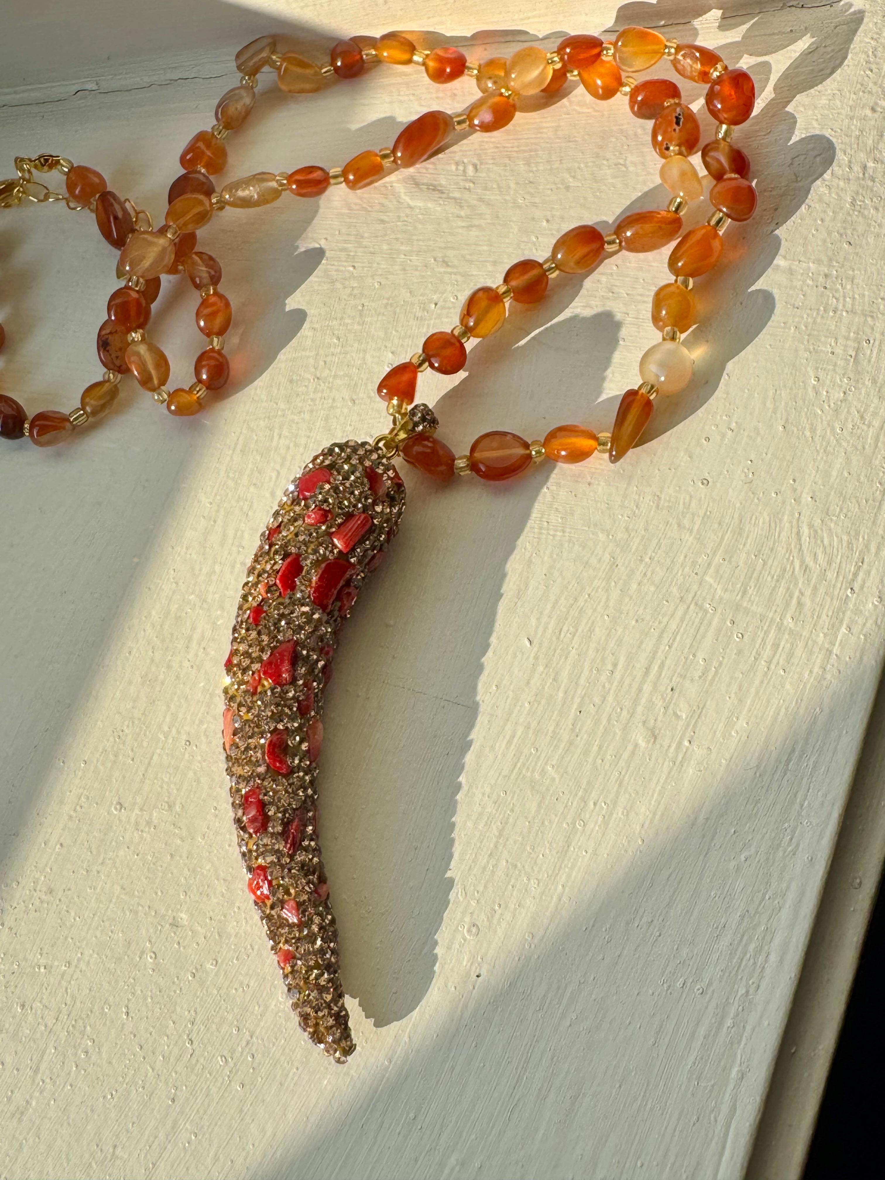 COLLANA MARAJA' CORNO