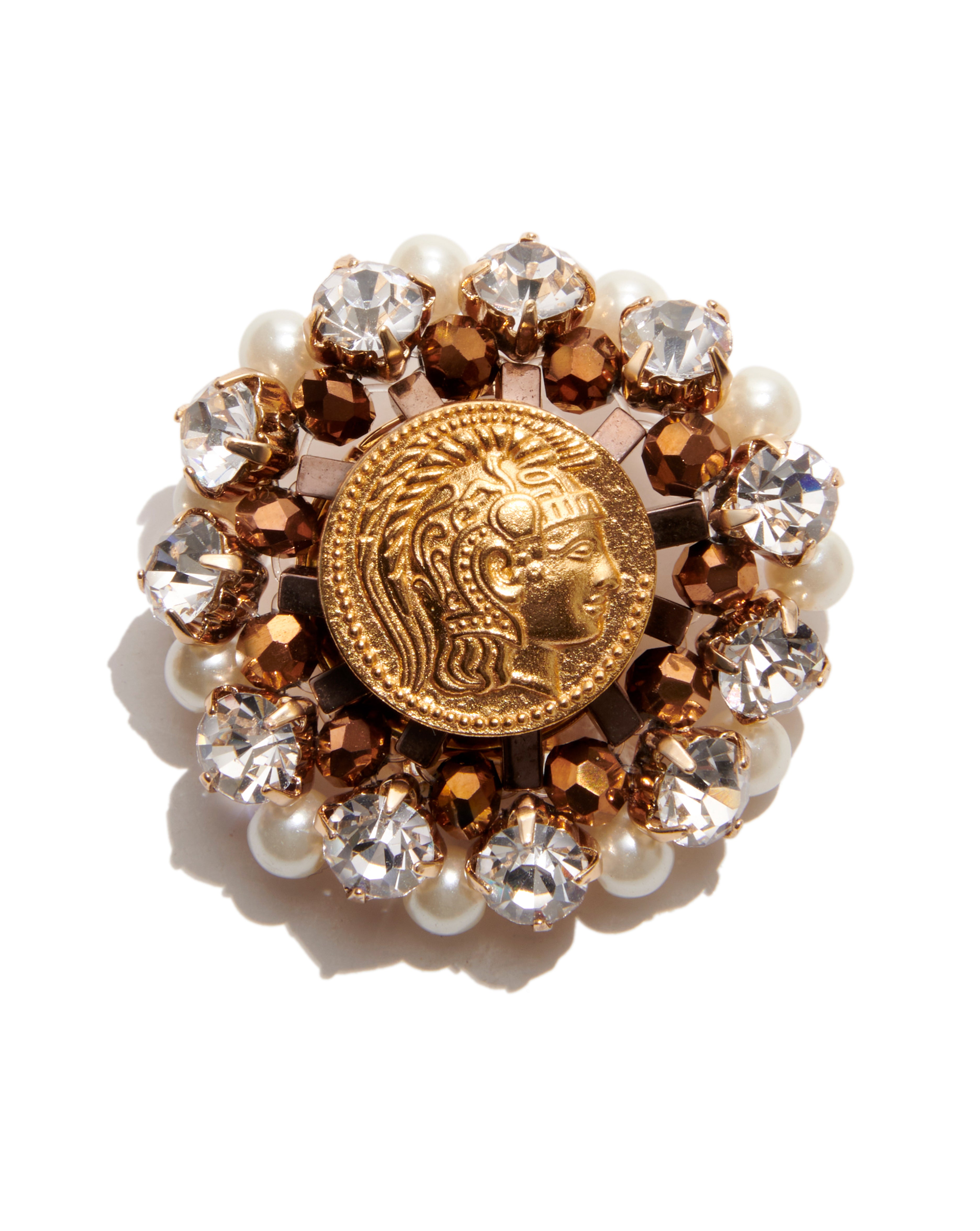 ORECCHINI PEARLS & COIN CLIP