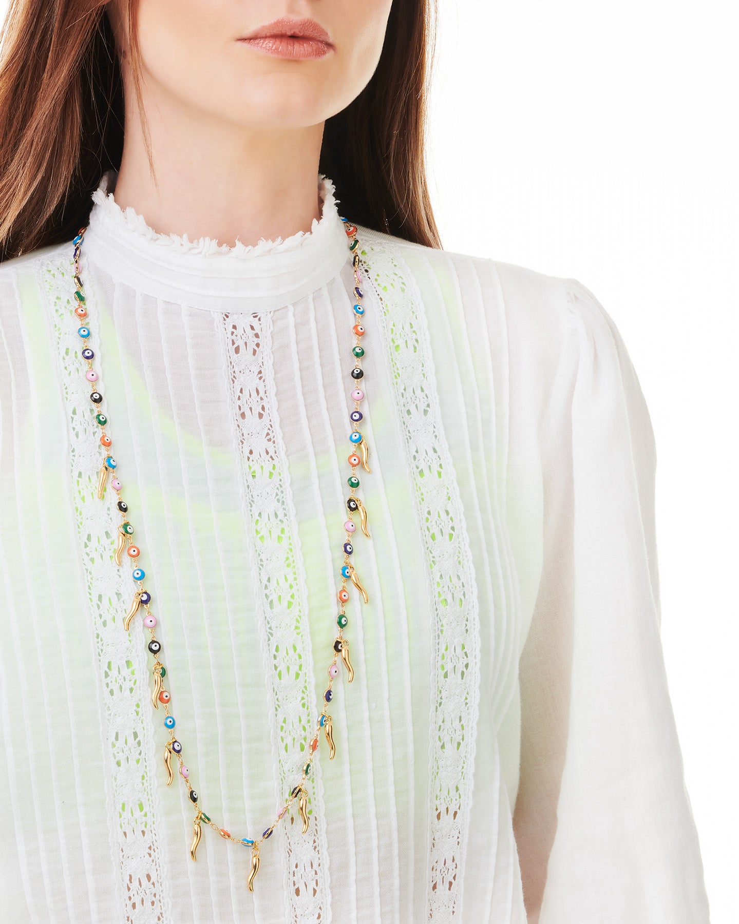 COLLANA LUCKY ANNA "OCCHI" lunga