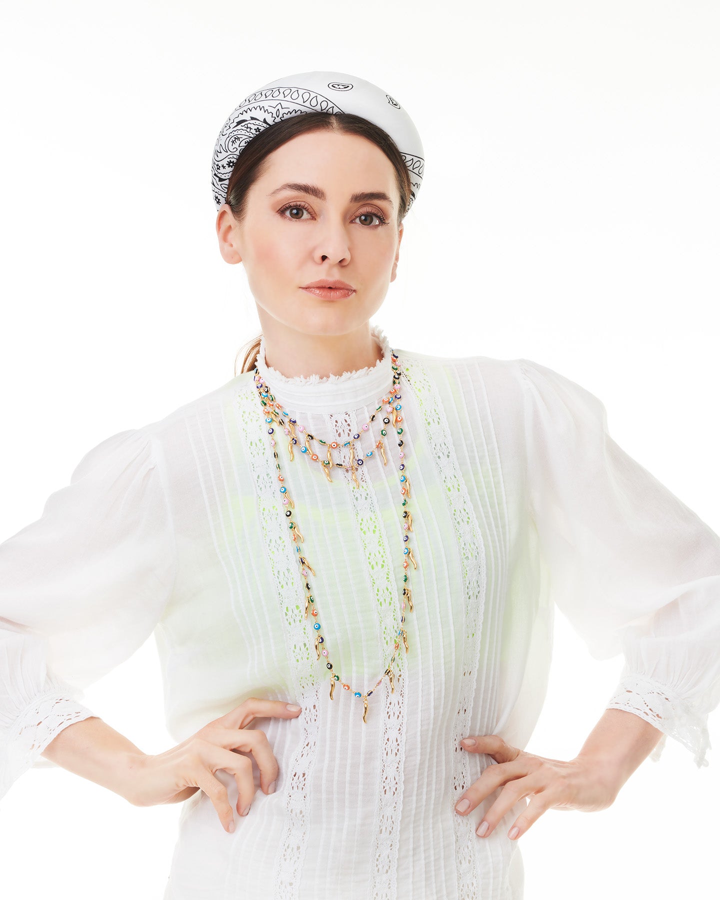 COLLANA LUCKY ANNA "OCCHI" doppia