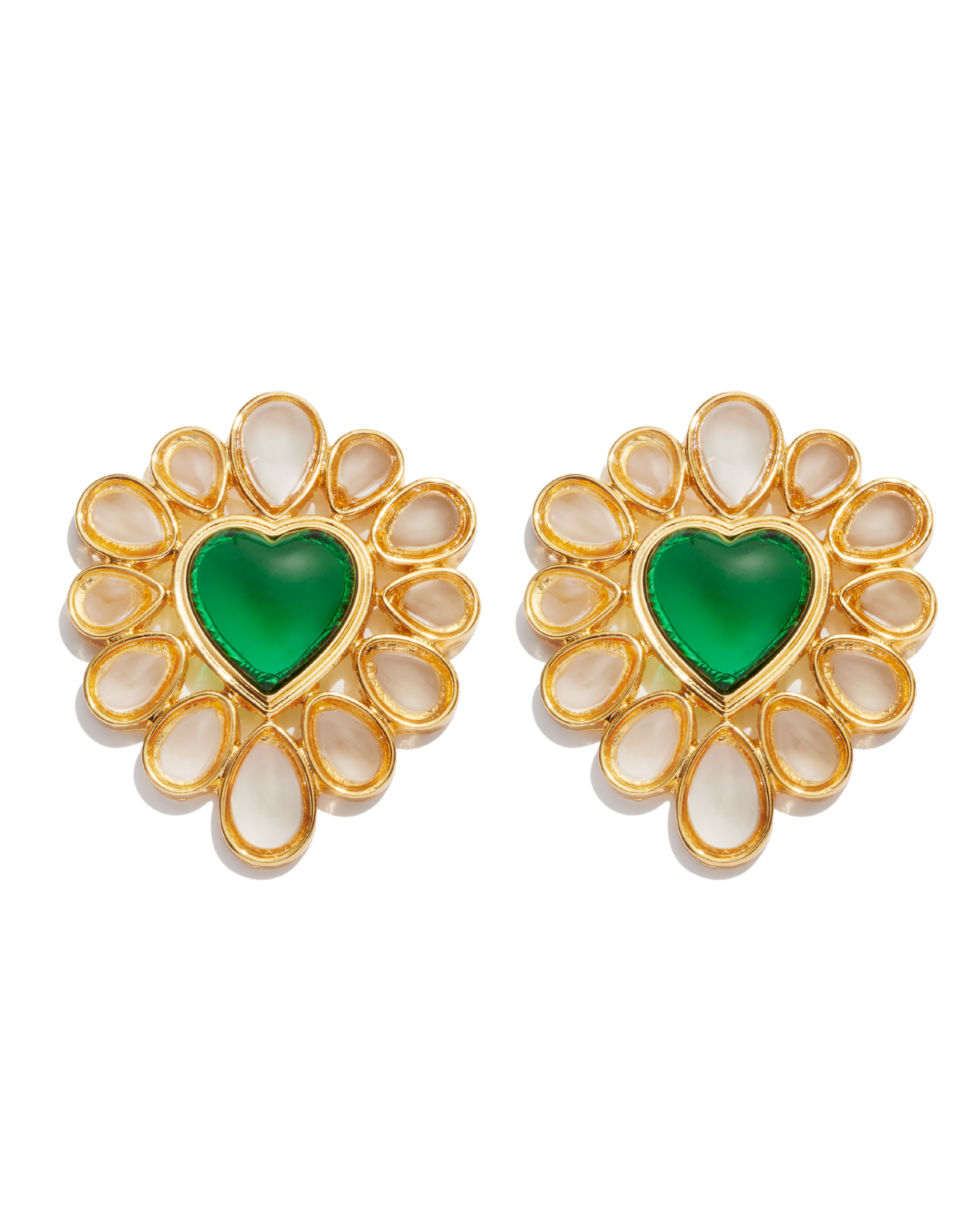 ORECCHINO CUORE VERDE