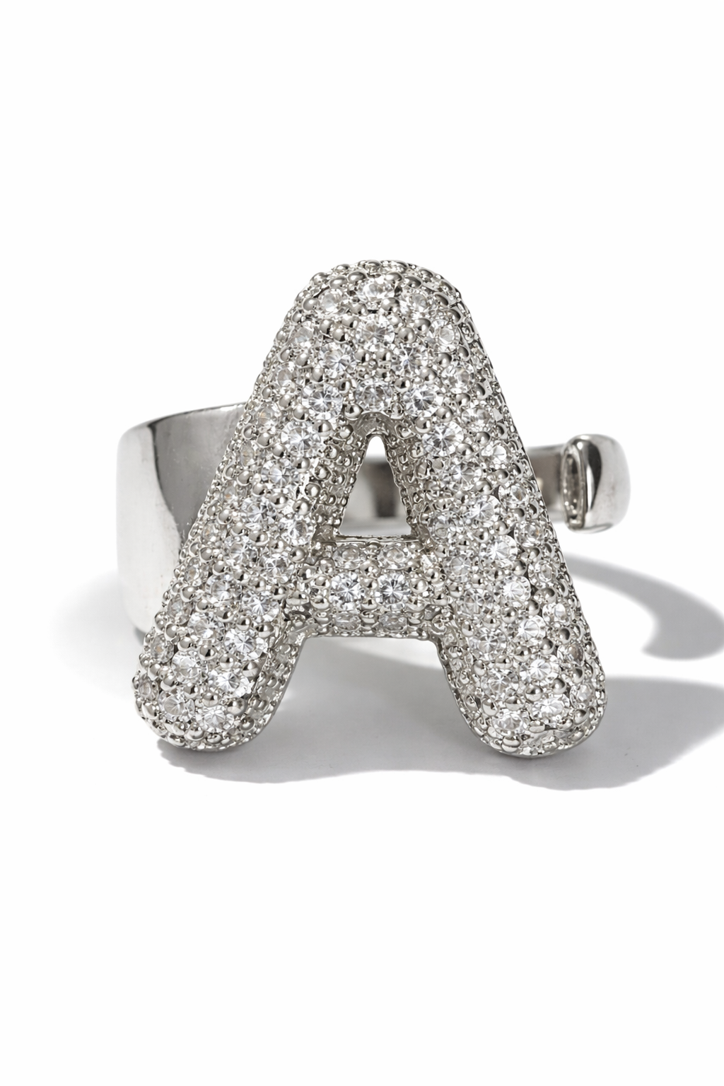 ANELLO LETTERA BIG SILVER